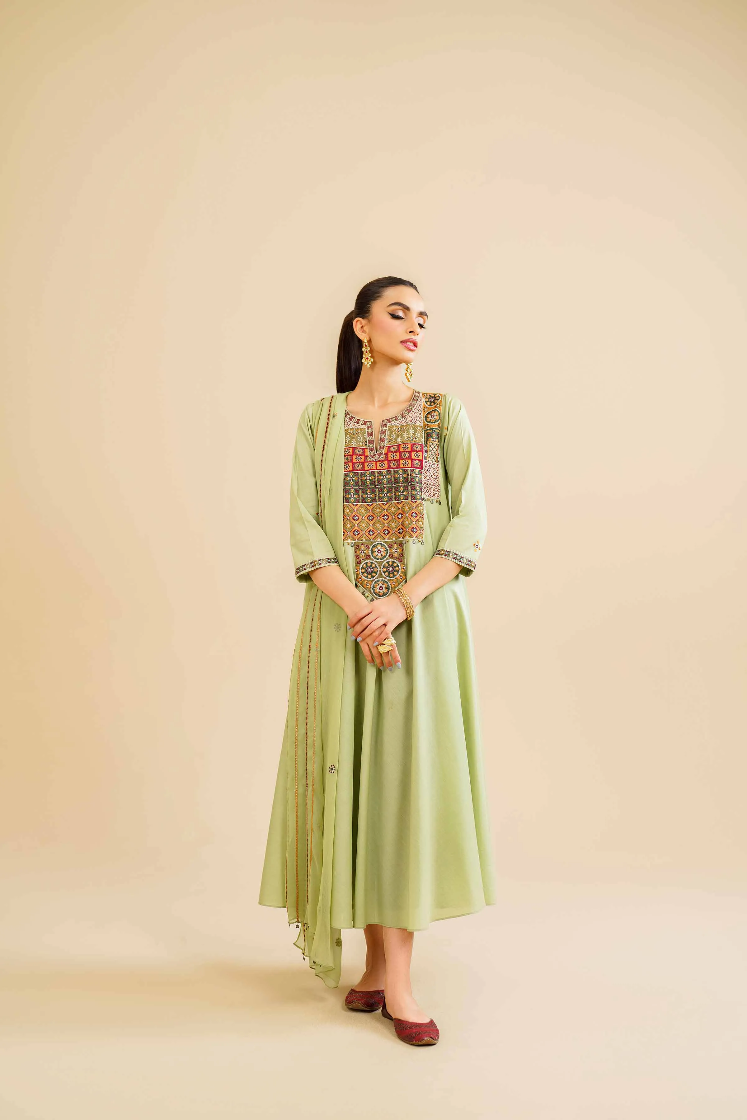 2 Piece - Embroidered Suit - KFE24-102