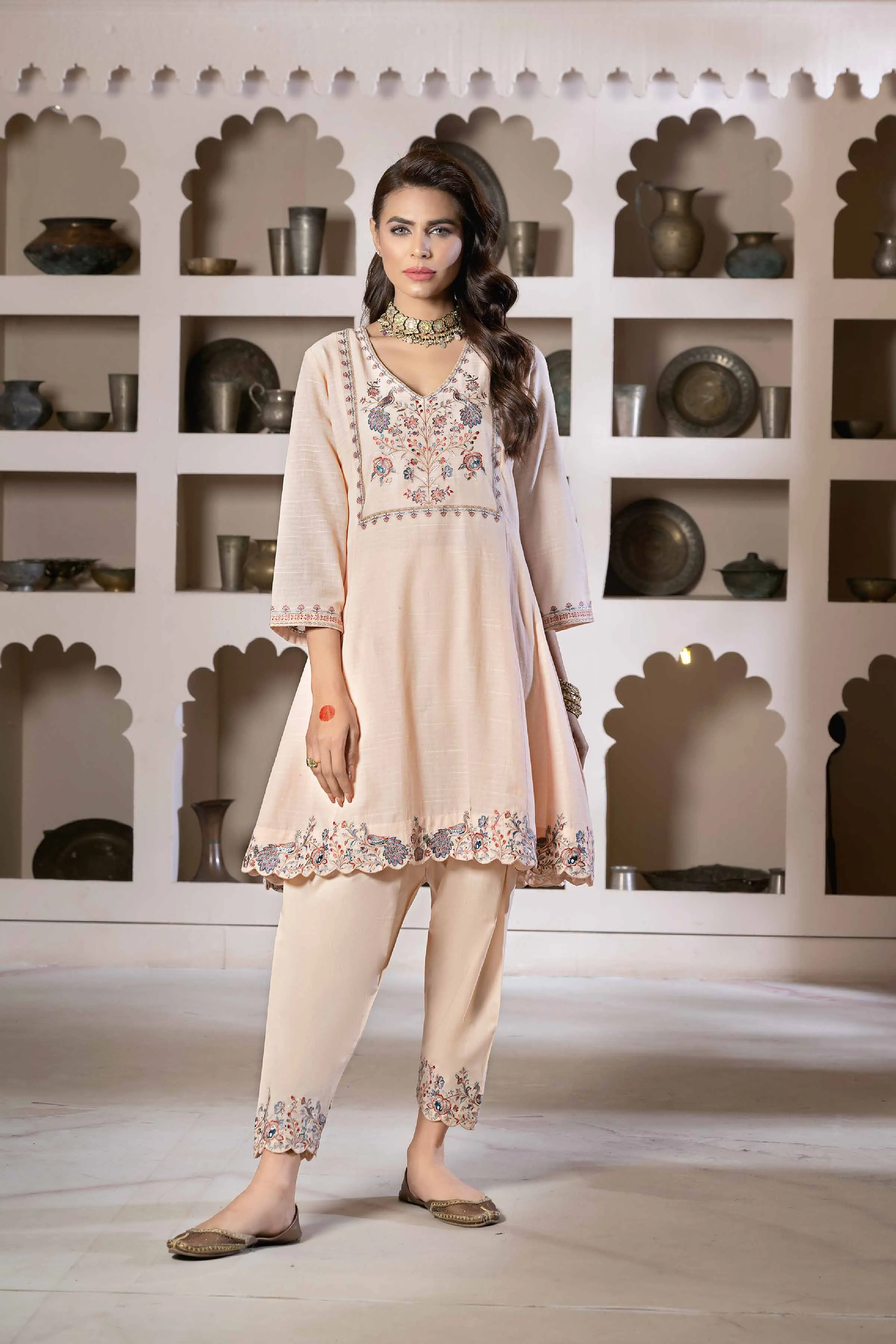 2 Piece - Embroidered Suit - KFE24-35