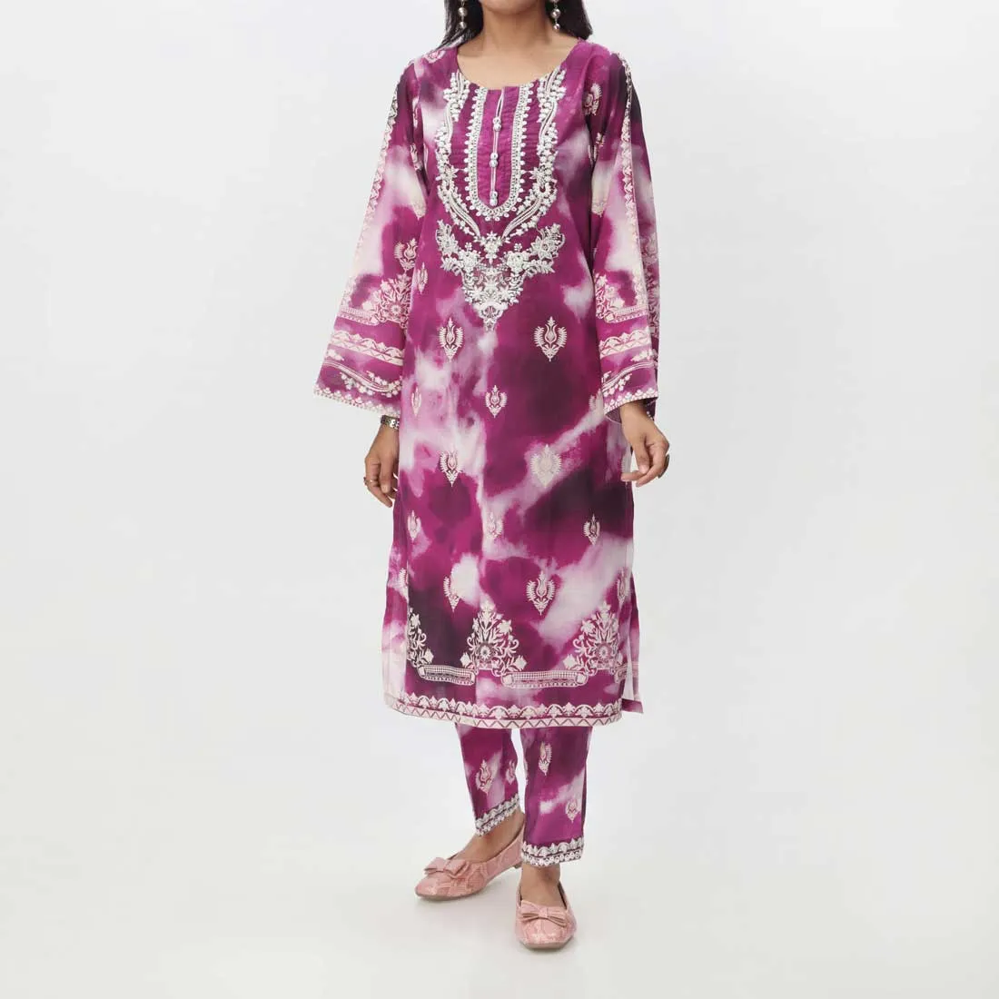 2PC- Embroidered Lawn Suit PS4092