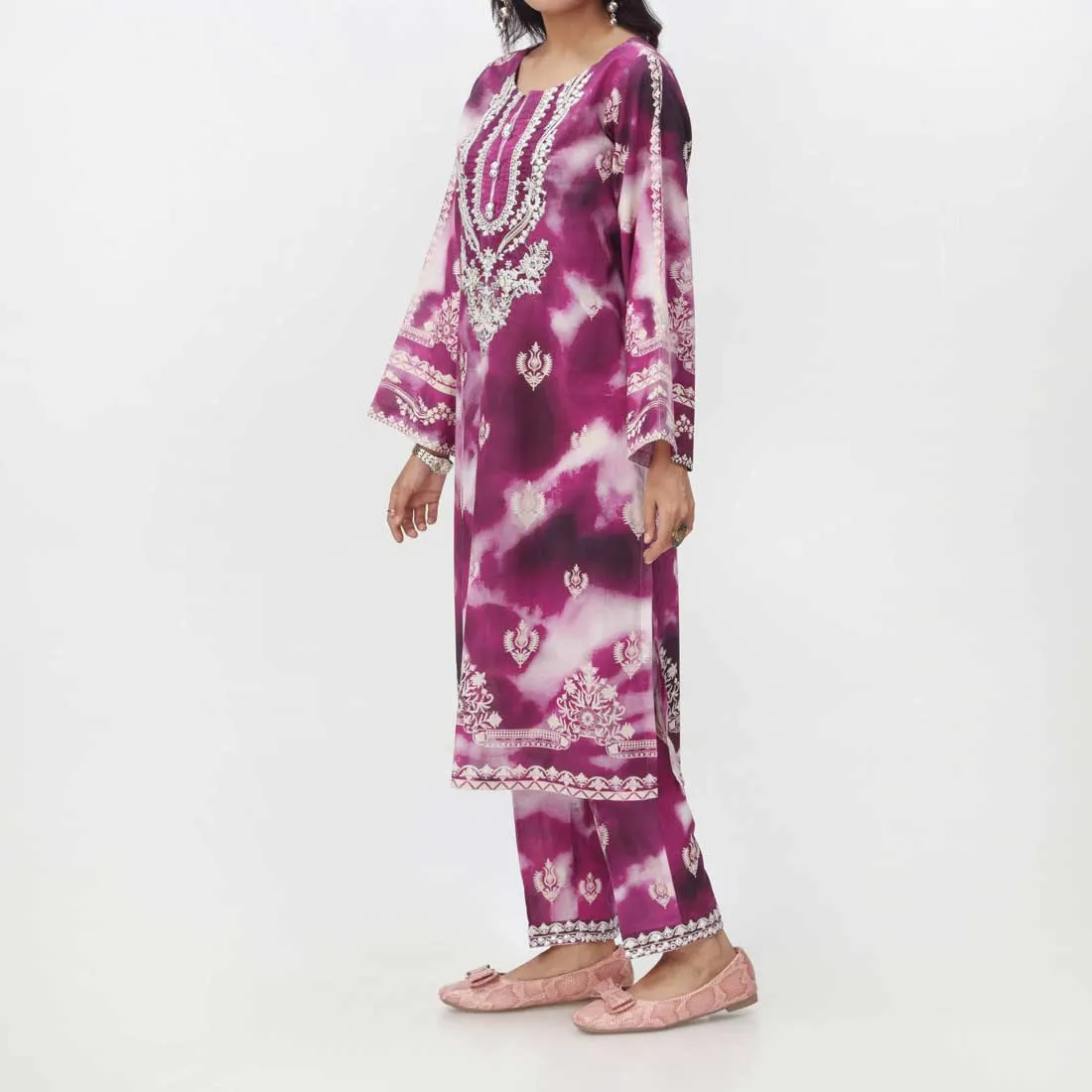 2PC- Embroidered Lawn Suit PS4092