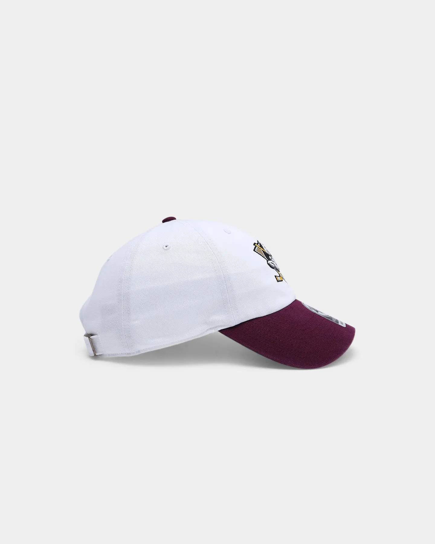 47 Brand Anaheim Ducks 2-Tone Clean Up Strapback White/Purple