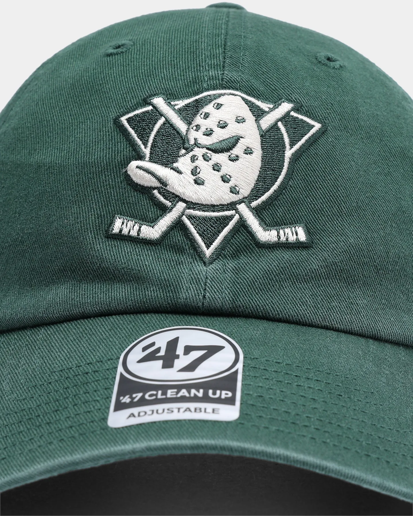 47 Brand Anaheim Ducks Clean Up Strapback Dark Green/Natural