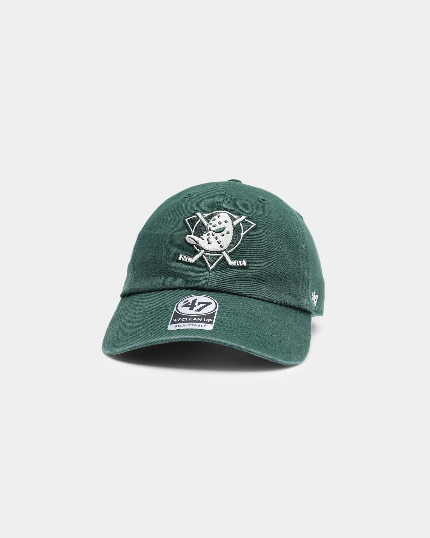 47 Brand Anaheim Ducks Clean Up Strapback Dark Green/Natural