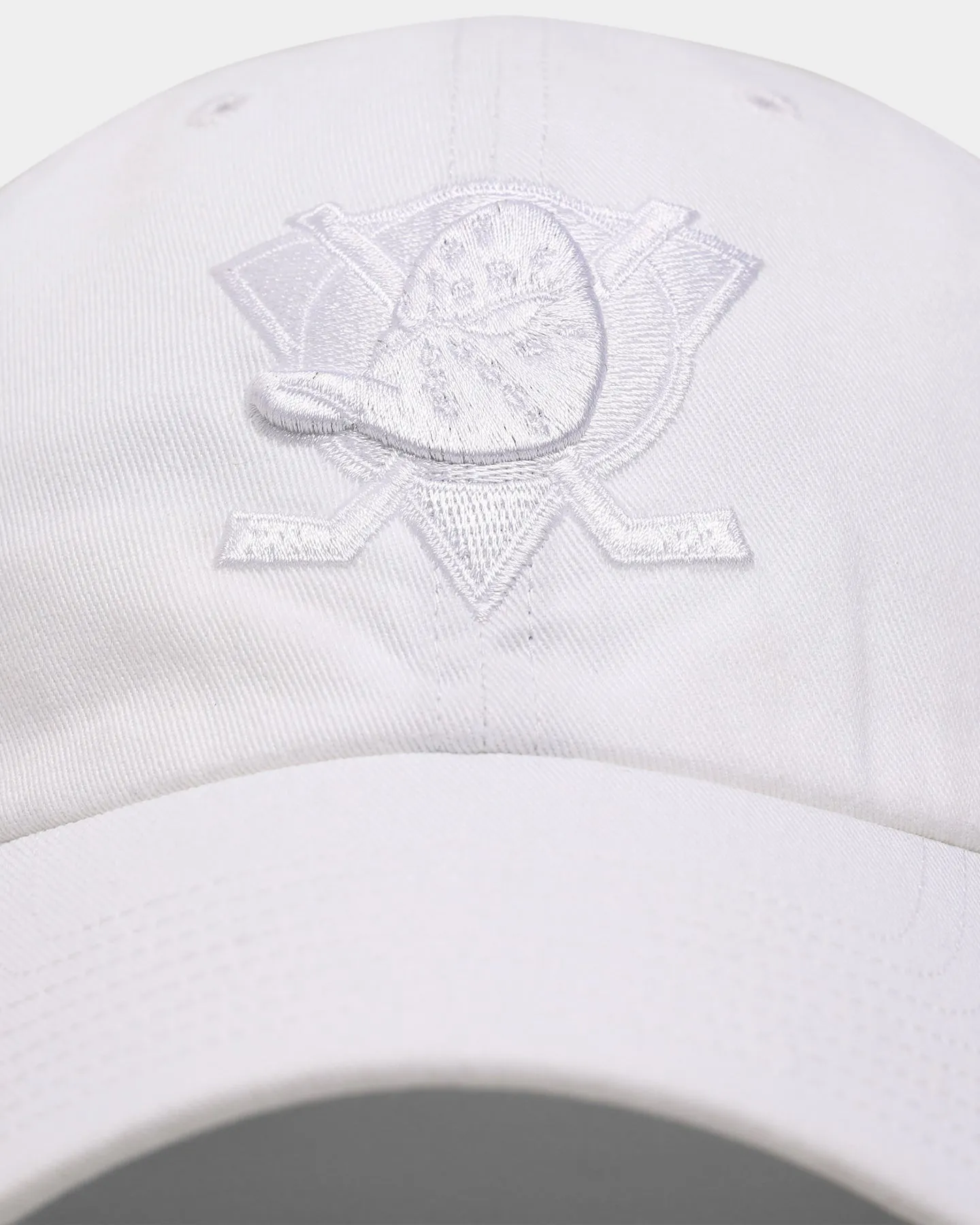 47 Brand Anaheim Ducks Clean Up Strapback White