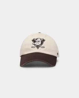 47 Brand Anaheim Ducks 'Cookies & Cream' Clean Up Strapback Natural/Brown