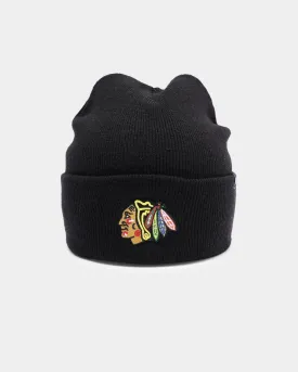 47 Brand Chicago Blackhawks Haymaker Cuff Knit Beanie Black