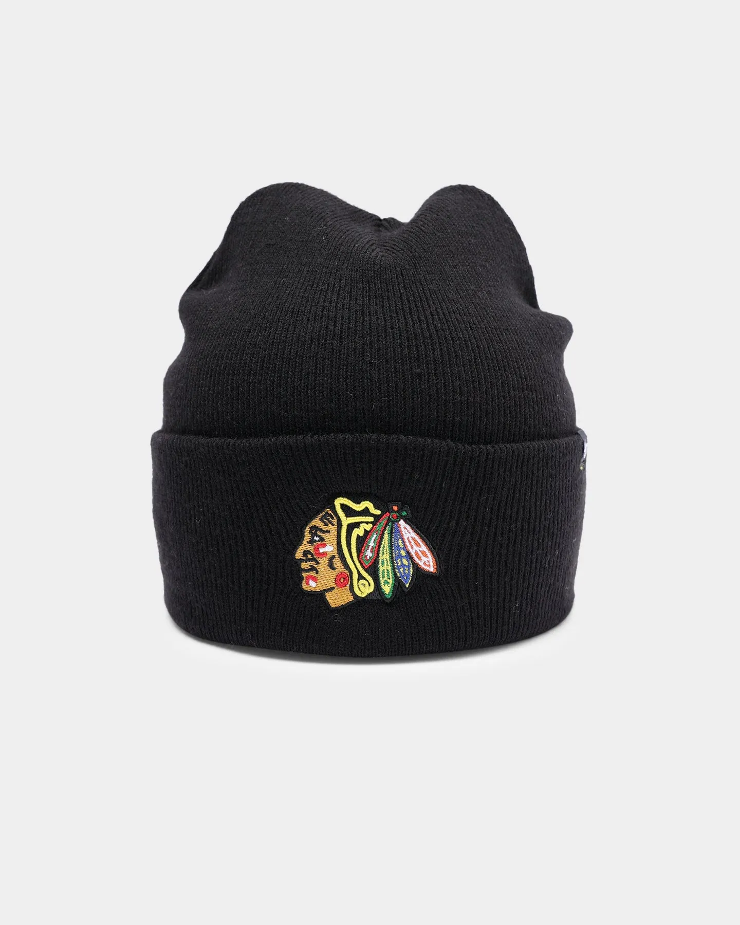 47 Brand Chicago Blackhawks Haymaker Cuff Knit Beanie Black