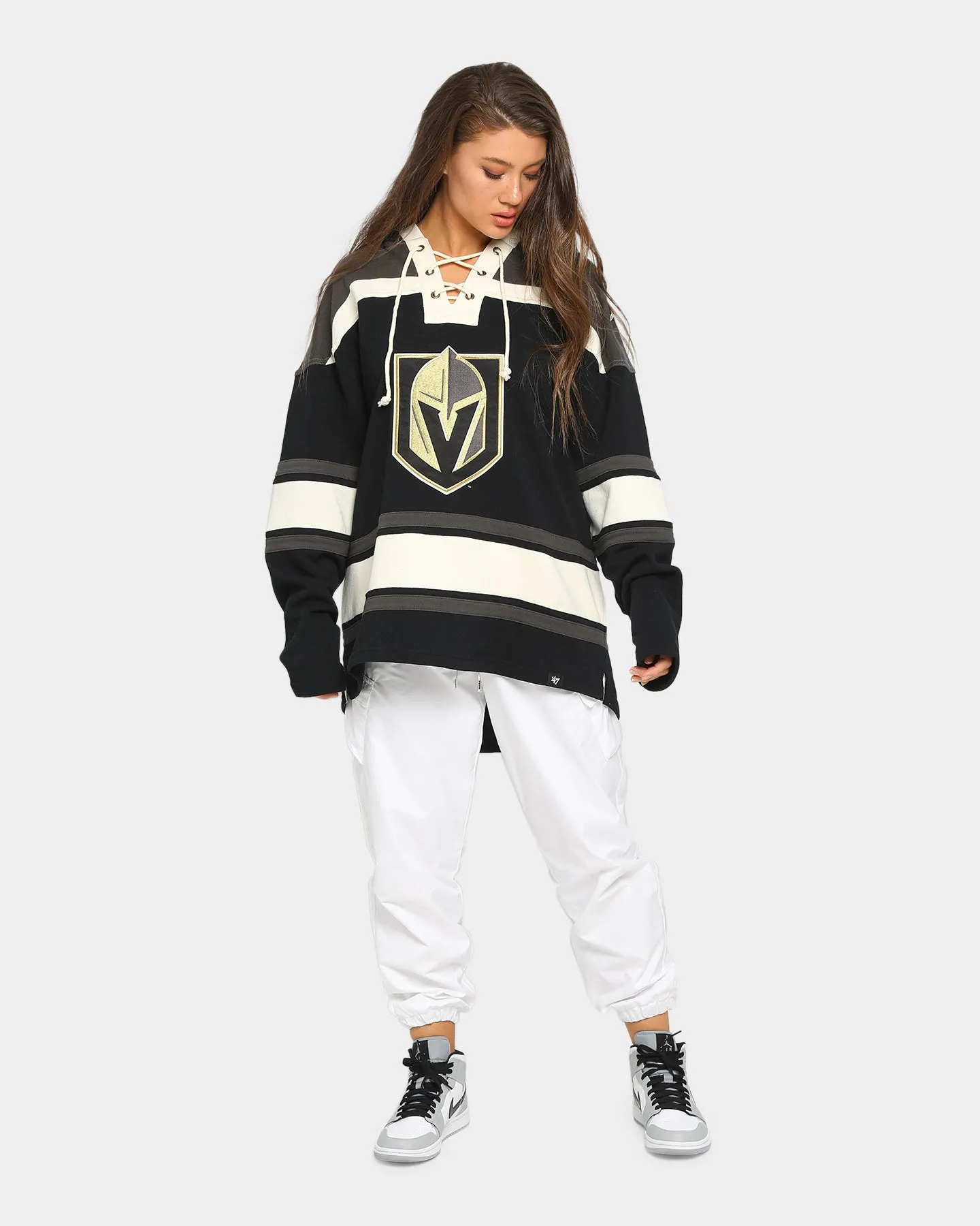 47 Brand Golden Knights Superior Lacer Hoodie Jet Black