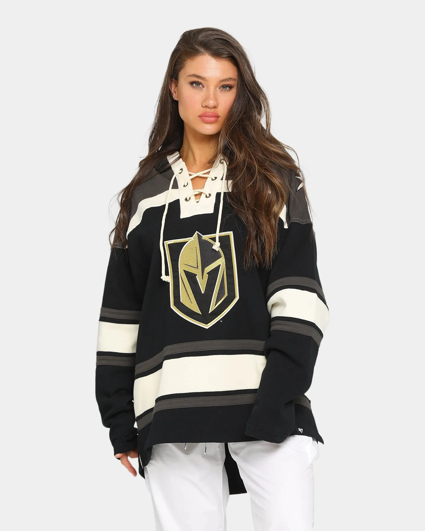 47 Brand Golden Knights Superior Lacer Hoodie Jet Black