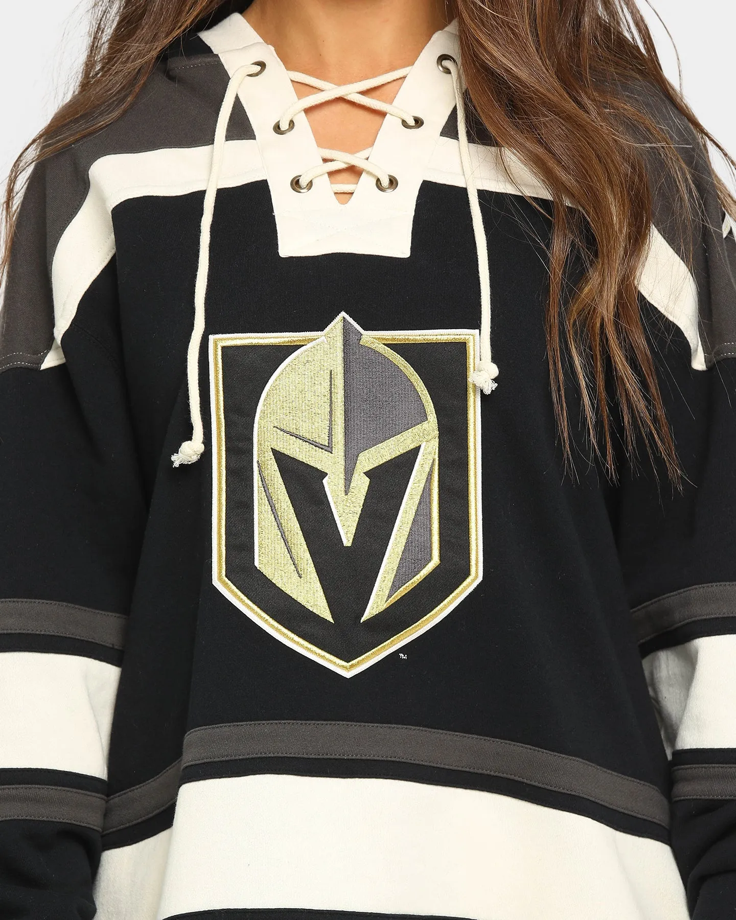 47 Brand Golden Knights Superior Lacer Hoodie Jet Black