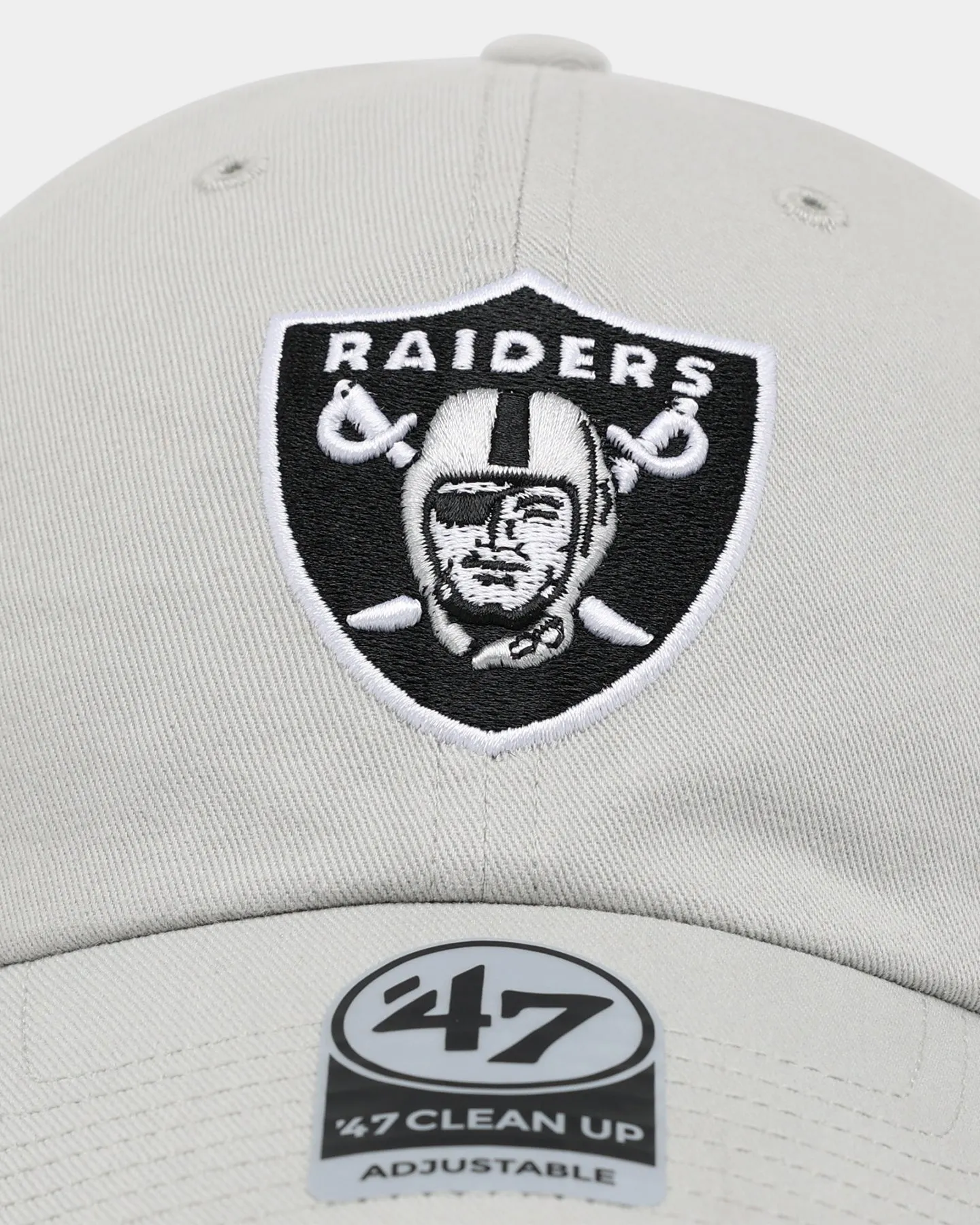 47 Brand Las Vegas Raiders 47 Clean Up Strapback Grey