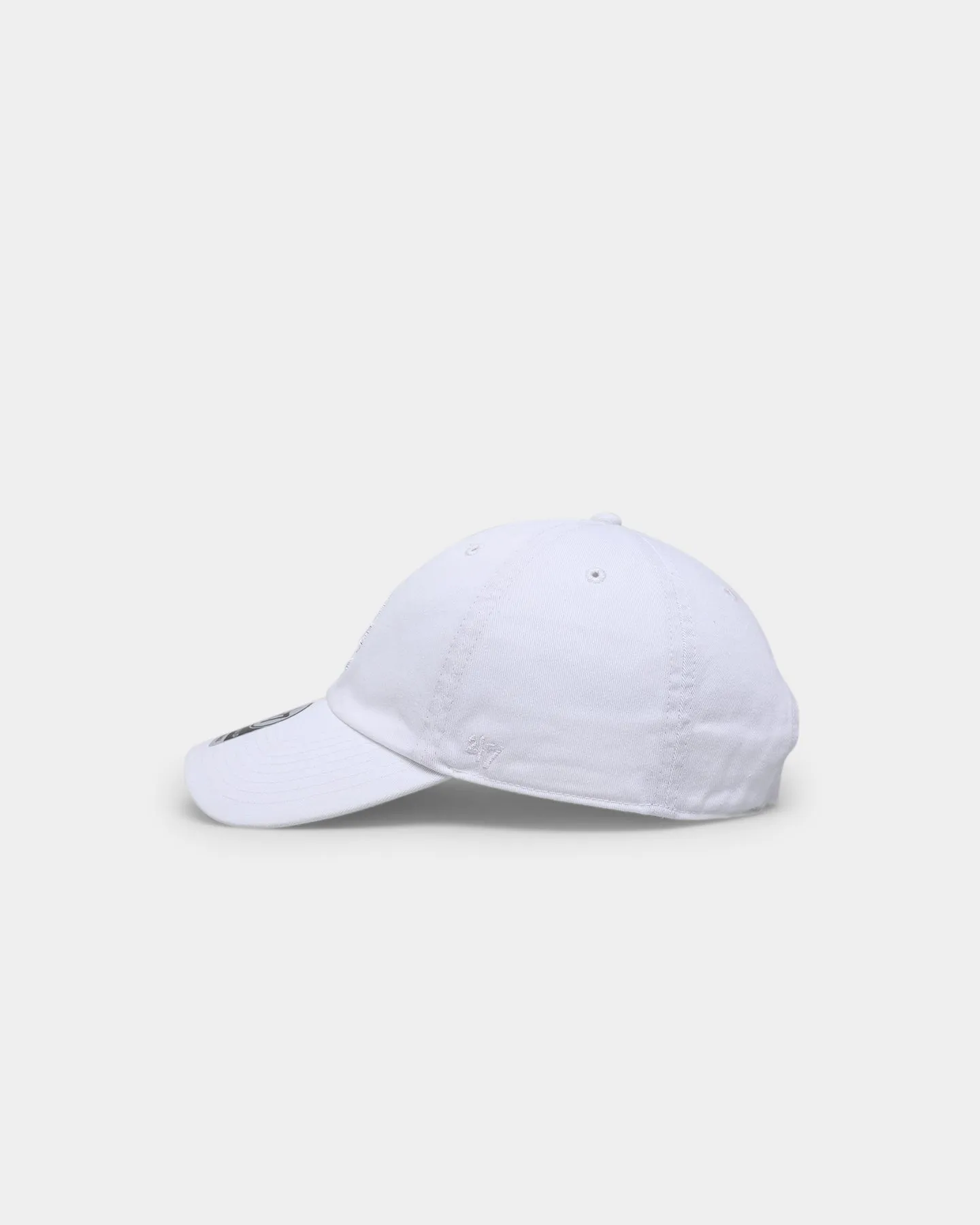 47 Brand Los Angeles Dodgers Clean Up Strapback White