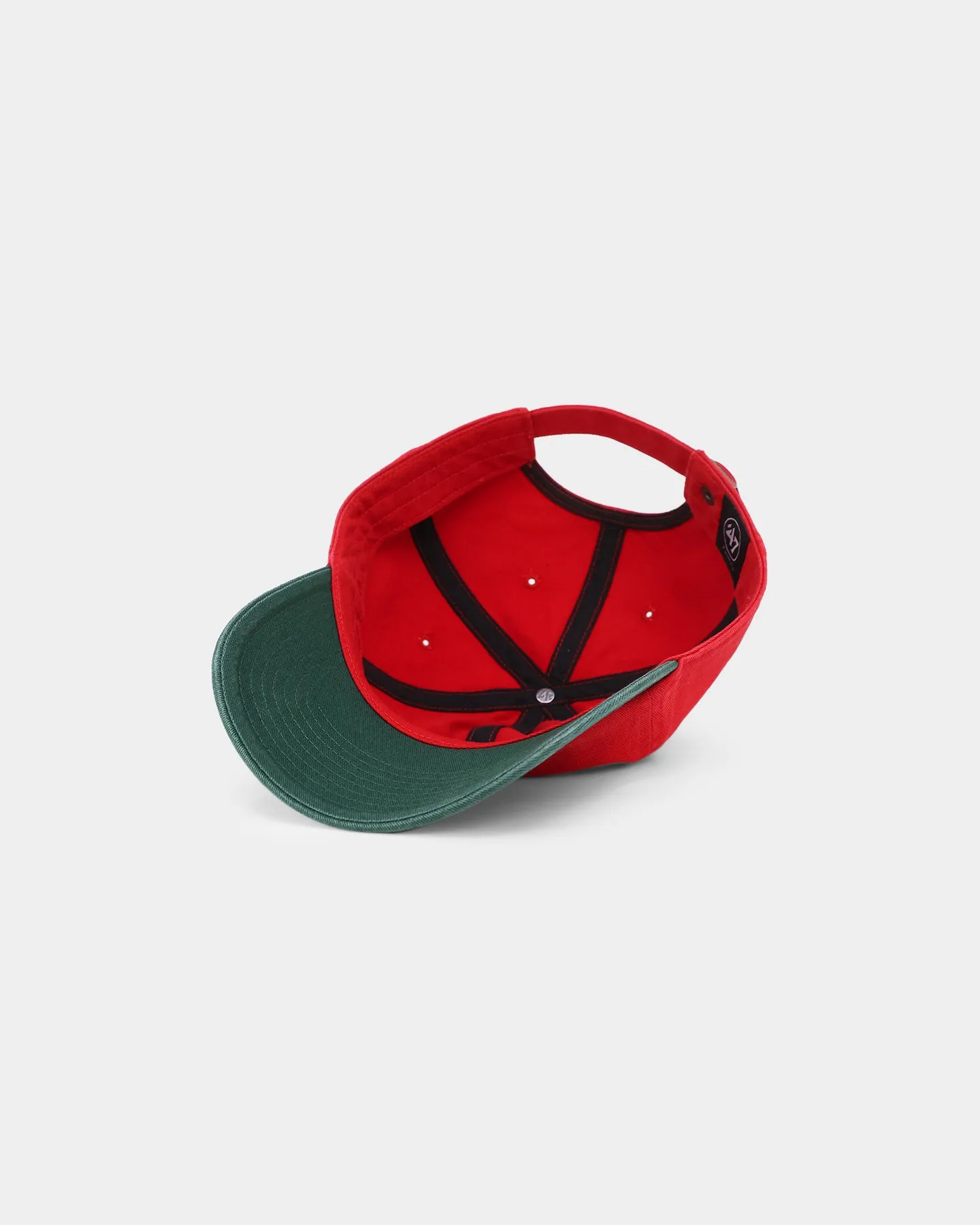 47 Brand Los Angeles Dodgers 'Scarlet Pines' Clean Up Strapback Red/Dark Green