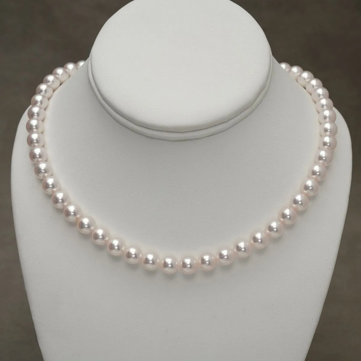 8.03-8.50 mm GIA Certified Hanadama Akoya Pearl Necklace