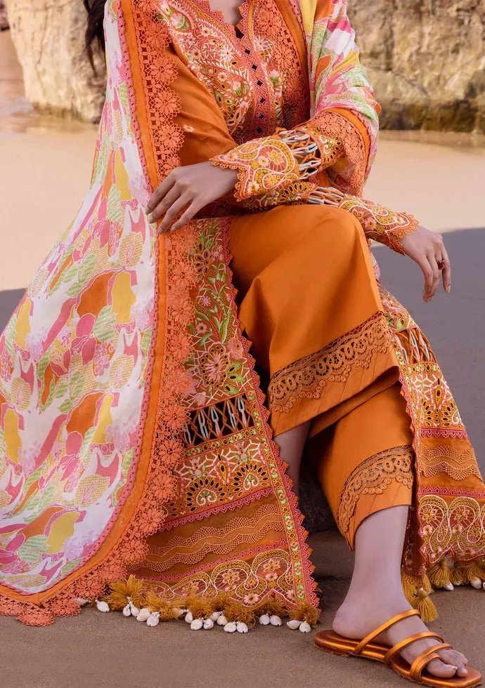 Akbar Aslam Calla Lily Pakistani Luxury Lawn Dress