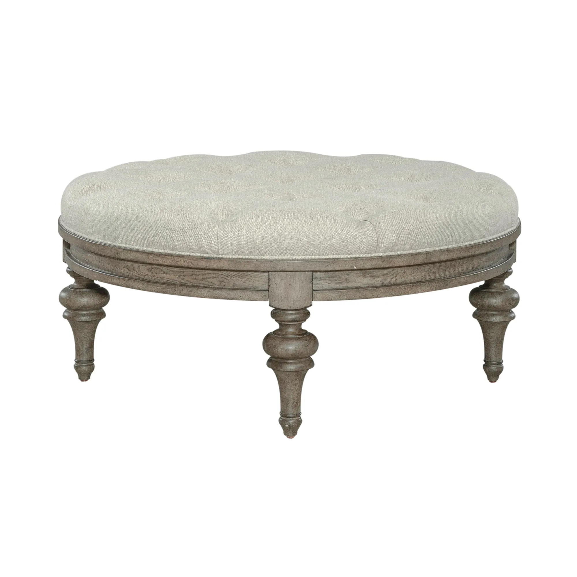 Americana Farmhouse 615-OT1080 Round Cocktail Ottoman