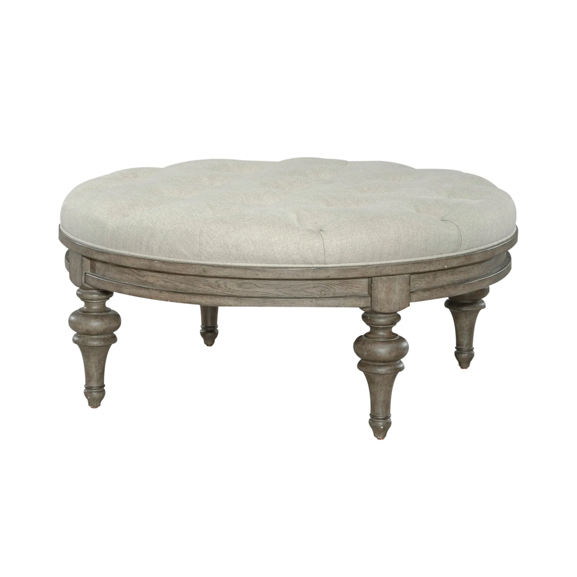 Americana Farmhouse 615-OT1080 Round Cocktail Ottoman