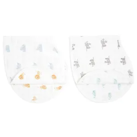 Animal Kingdom Burp Cloth Set