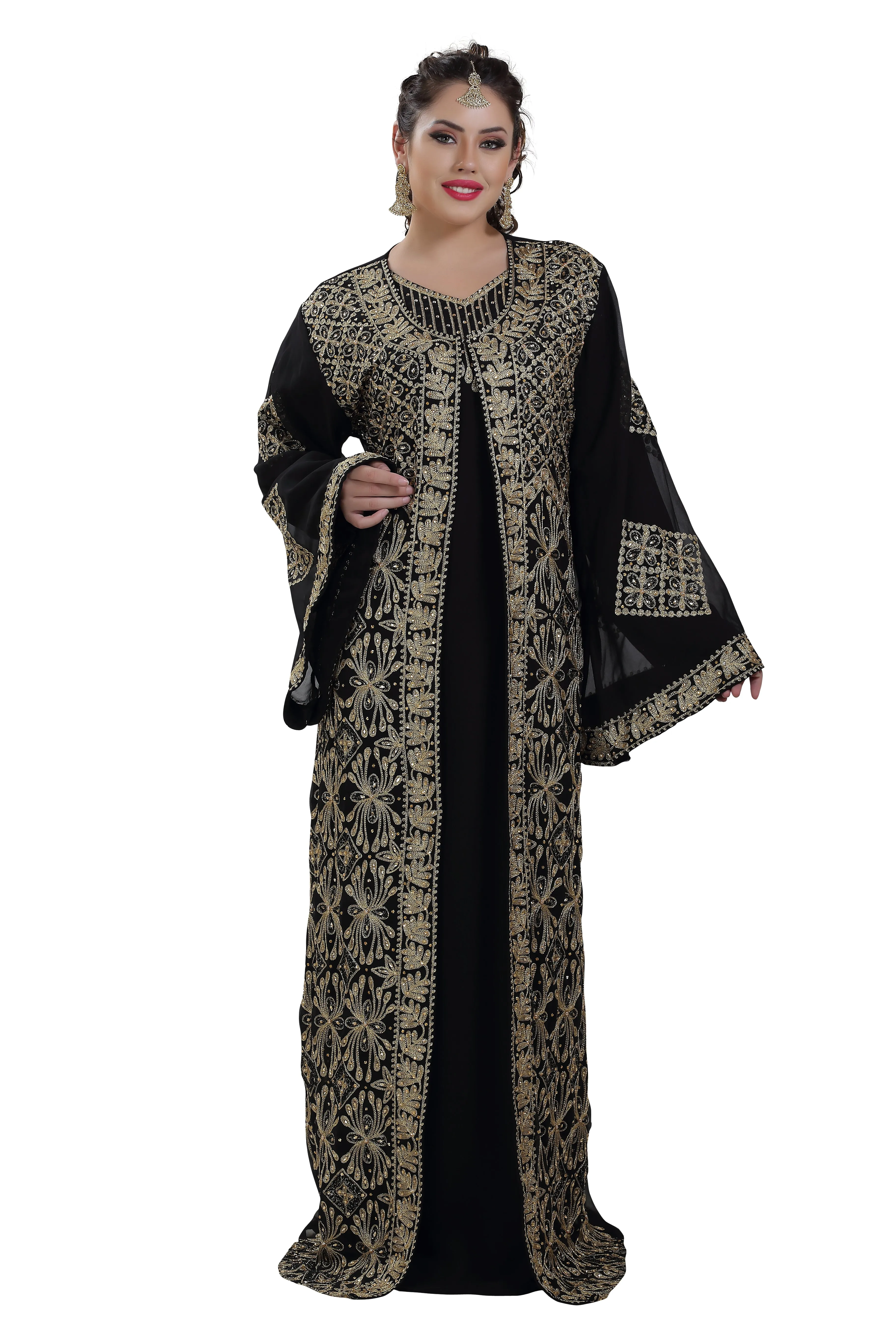 Arabian Kaftan Cultural Walima Gown