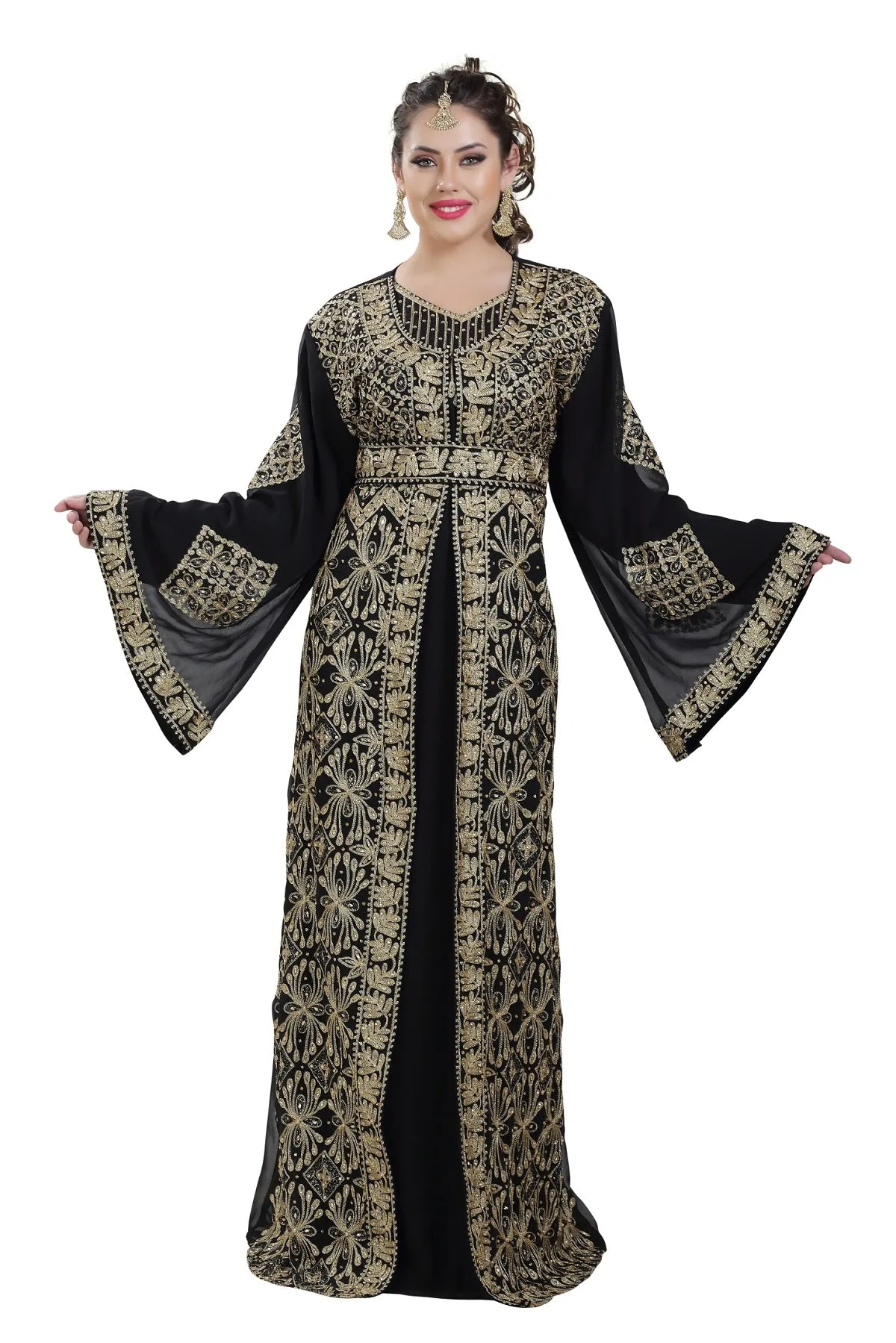 Arabian Kaftan Cultural Walima Gown