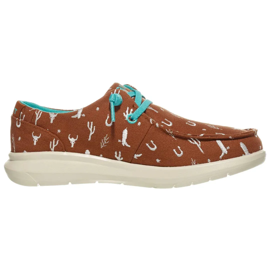 Ariat Women's Hilo Doodle Casual Shoe in Sorrel Western Icons