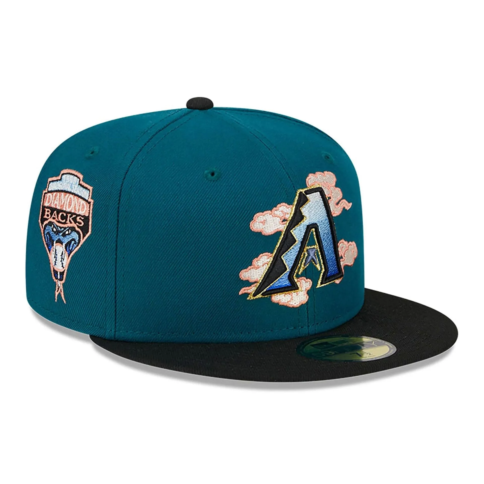 Arizona Diamondbacks Cloud Spiral Dark Green 59FIFTY Fitted Cap