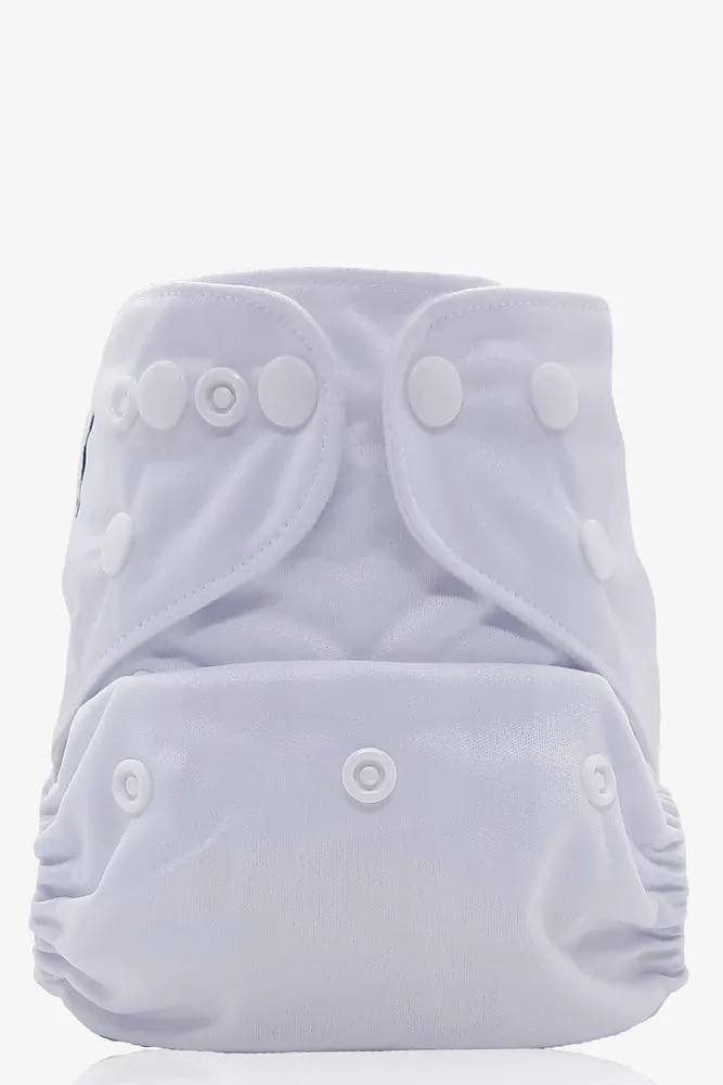 Bamboo Cloth Baby Nappy White