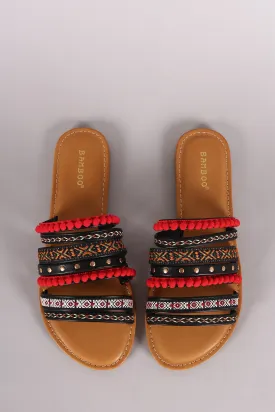 Bamboo Festive Embroidered Straps Sandal