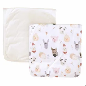 Barnyard Buddies 2pc Burp Cloth Set