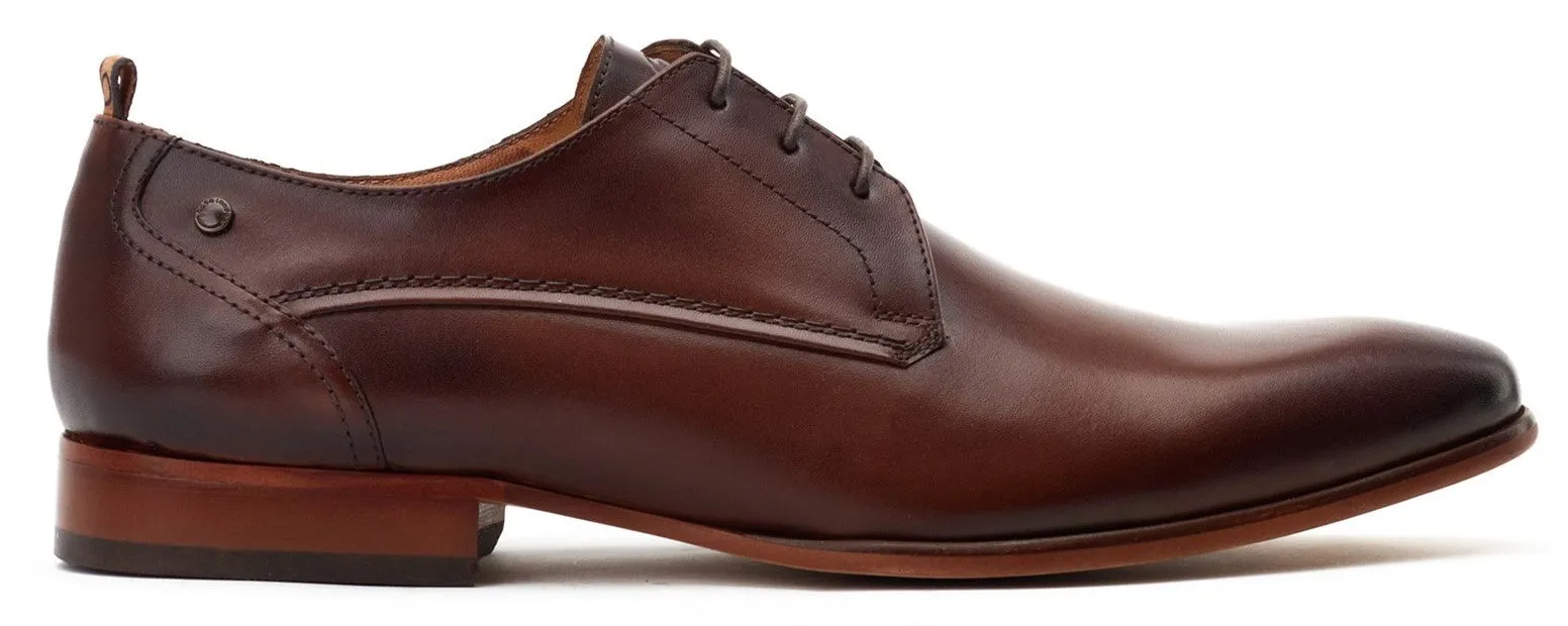 Base London Gambino Mens Leather Lace Up Derby Shoe