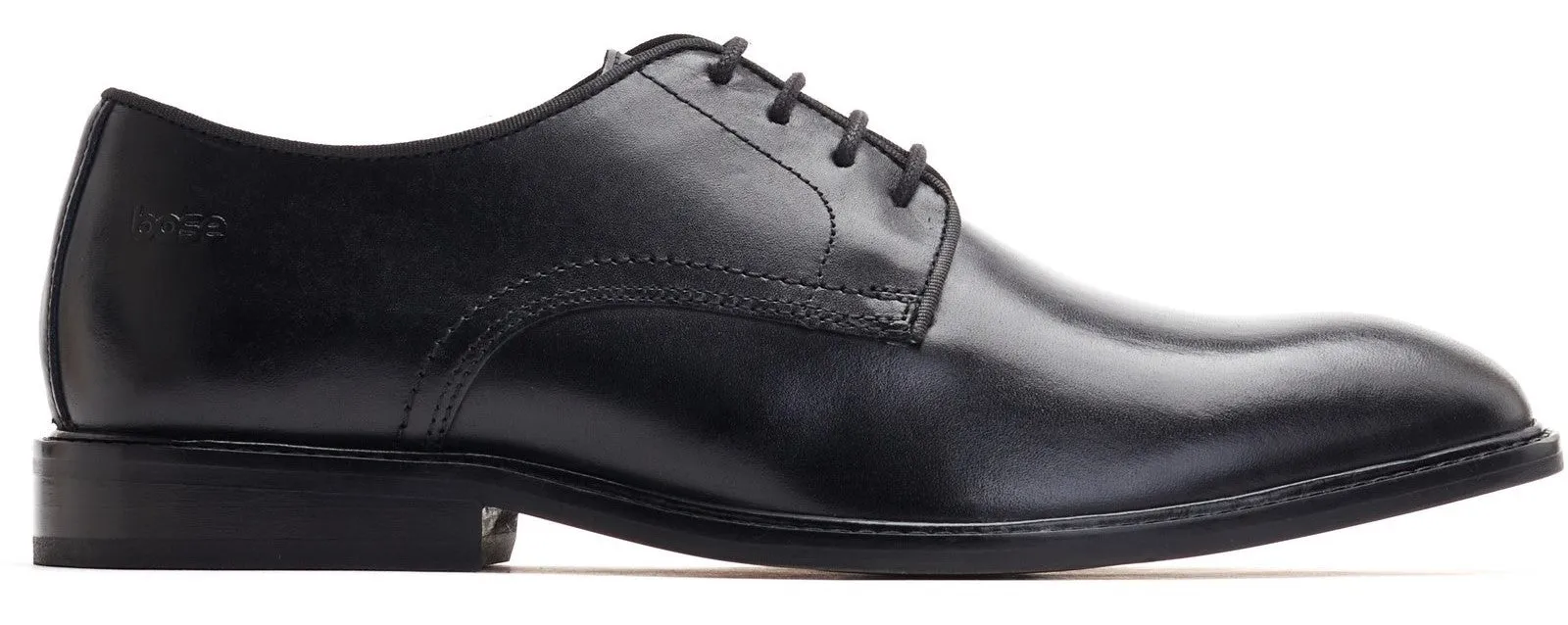 Base London Keaton Waxy Mens Plain Toe Lace Up Shoe