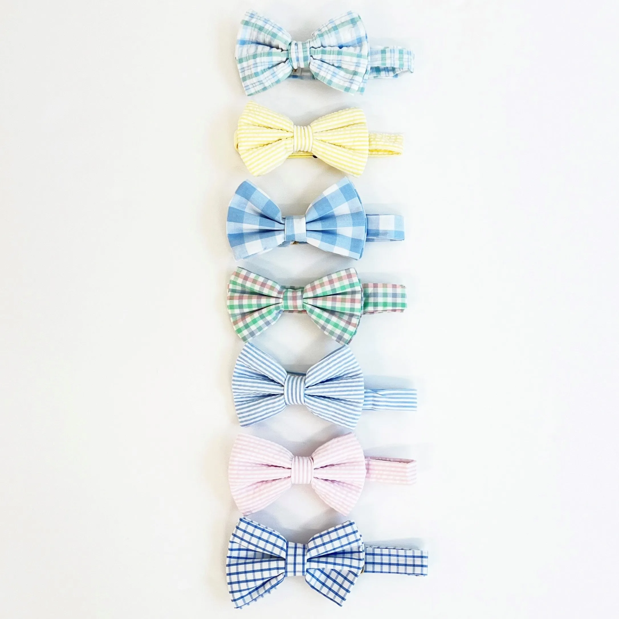 Baylor Bowtie - Pink Savannah Seersucker