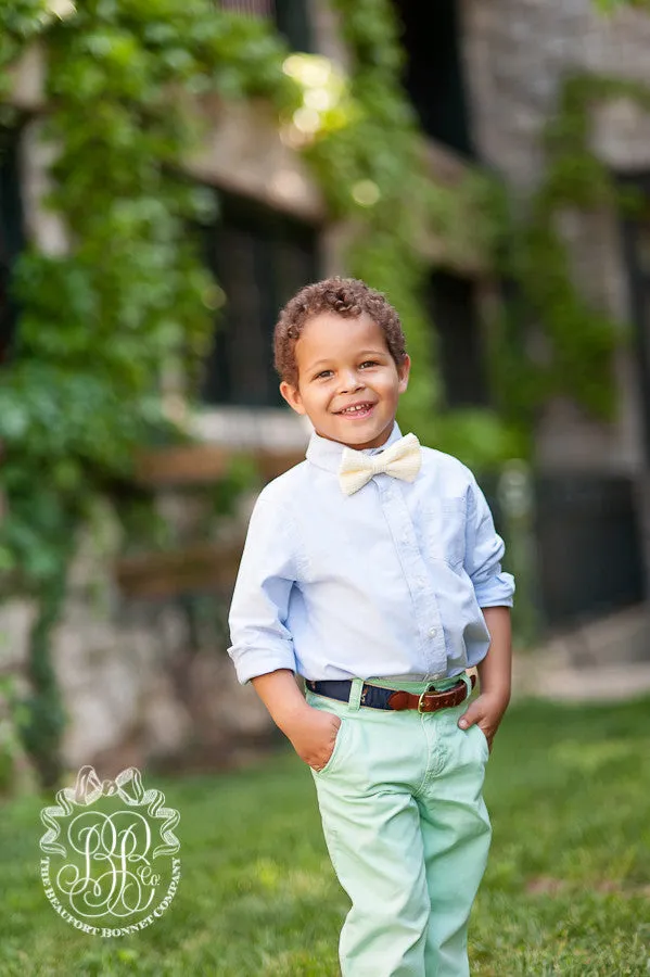 Baylor Bowtie - Seaside Sunny Yellow Seersucker