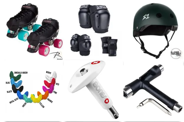 Best Ever Riedell R3 DERBY Full Starter Kit! Skates, Pads, Helmet, Mouthguard & tools