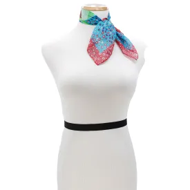 BEWARE Orchid Silk Square Neckerchief Scarf