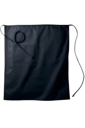 Black Long Bistro Apron (1 Pocket)