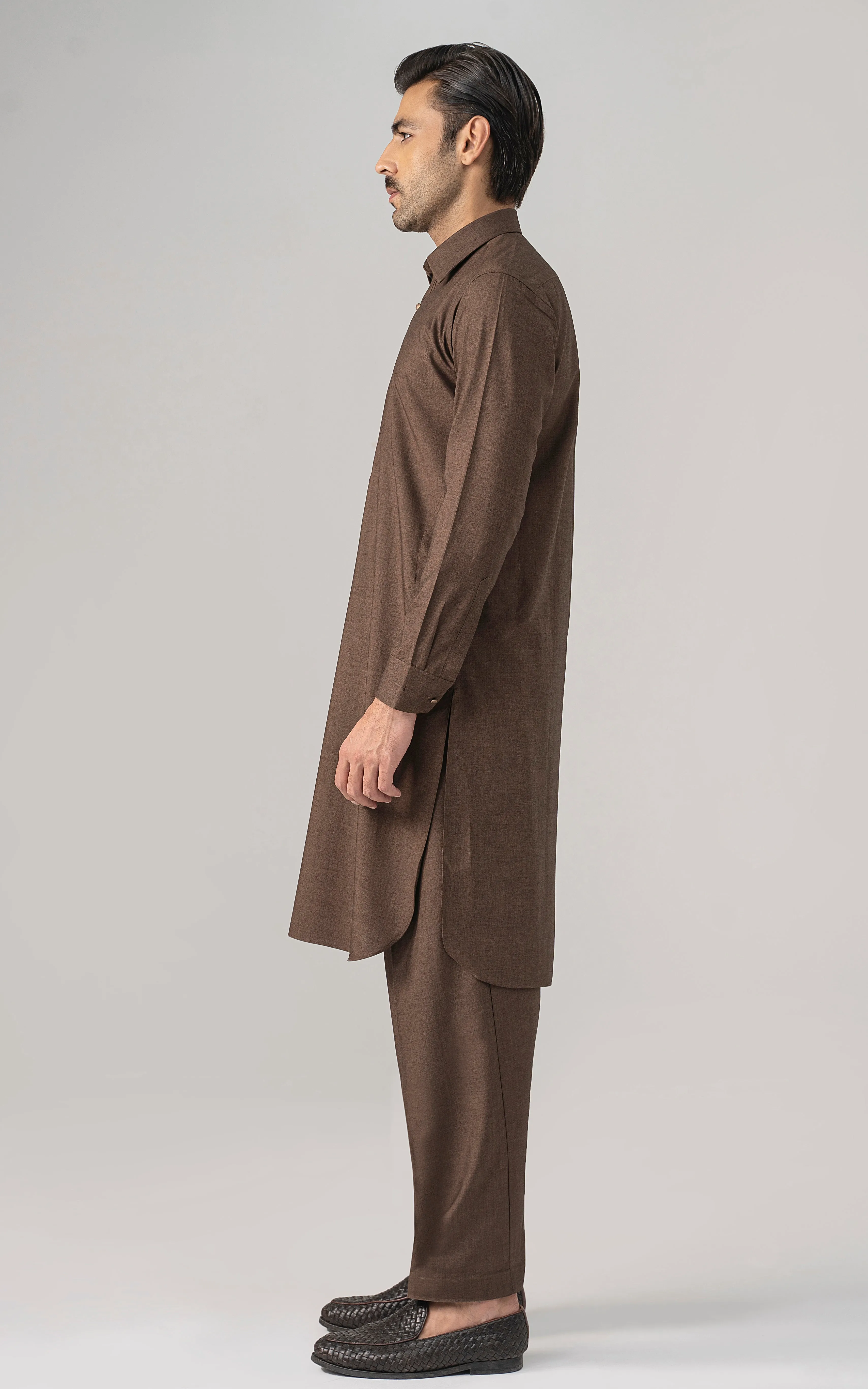 BLENDED WASH & WEAR -CLASSIC COLLECTION BROWN MELANGE