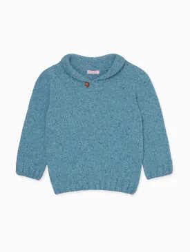 Blue Goyo Merino Boy Jumper