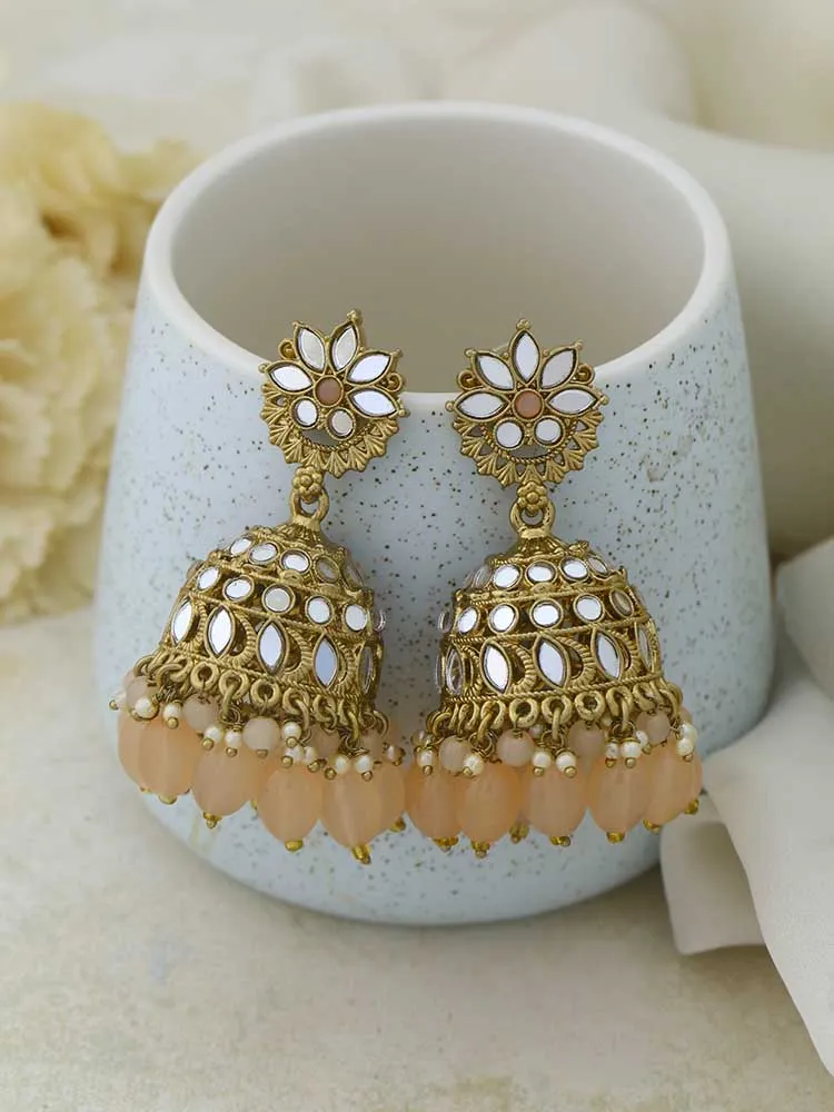 Brown Dhasan Jhumkis