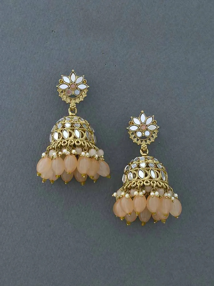 Brown Dhasan Jhumkis