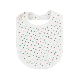 Burp Me Bib - Port Royal Rosebud with Worth Avenue White