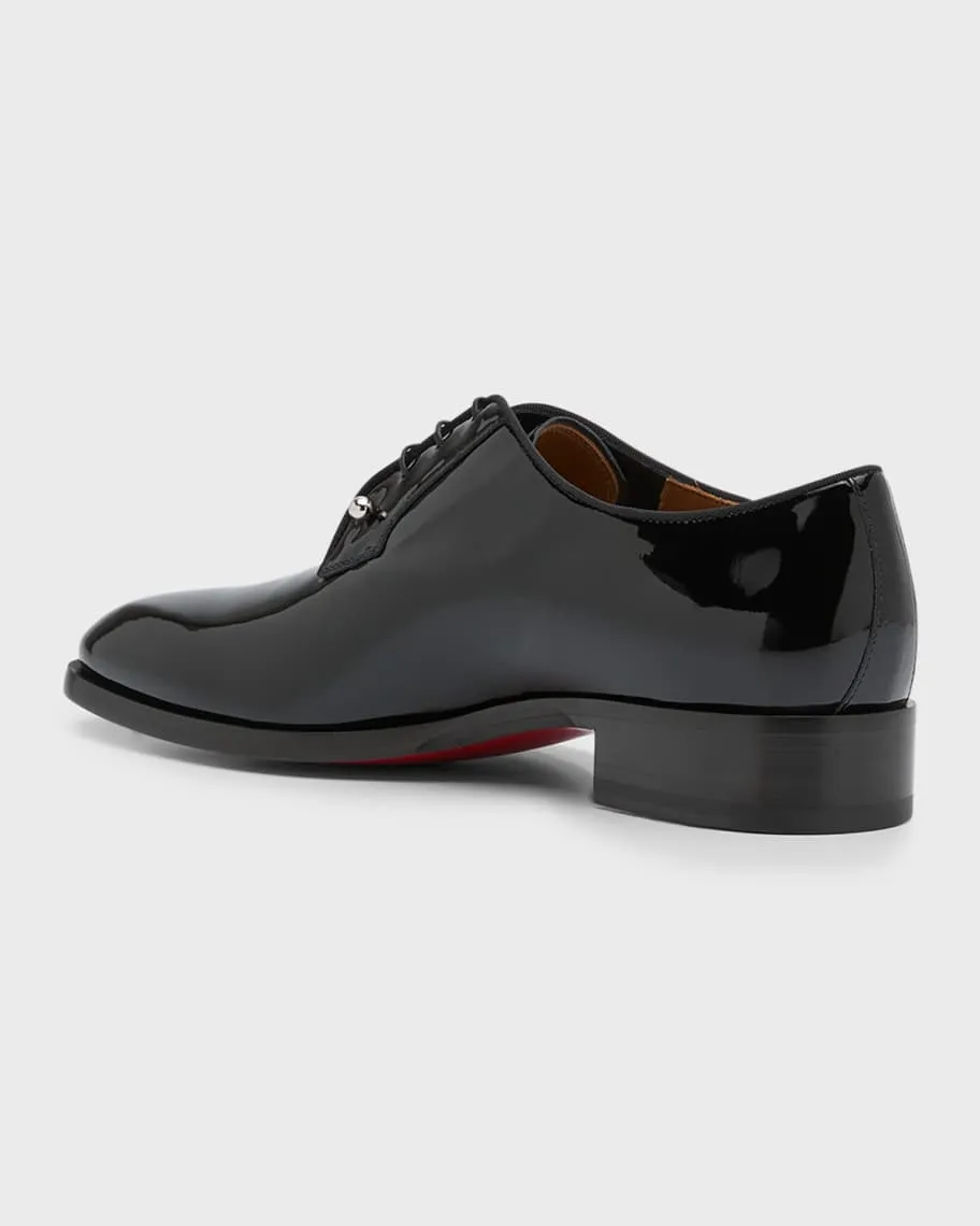 Chambeliss Christian Louboutin Men's Patent Leather Derby Shoes