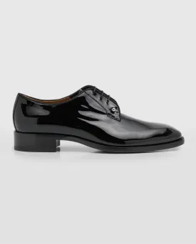 Chambeliss Christian Louboutin Men's Patent Leather Derby Shoes