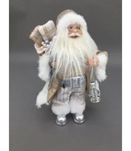 Champagne Traditional Santa 30cm