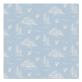 Cloth Napkins - Toile Reverse  Blue Set of 2