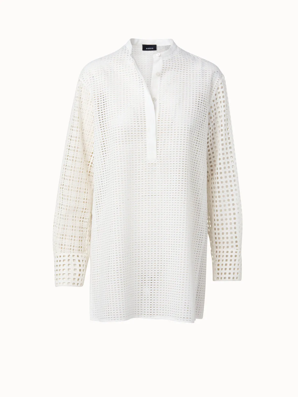 Cotton Broderie Anglaise Patchwork Tunic