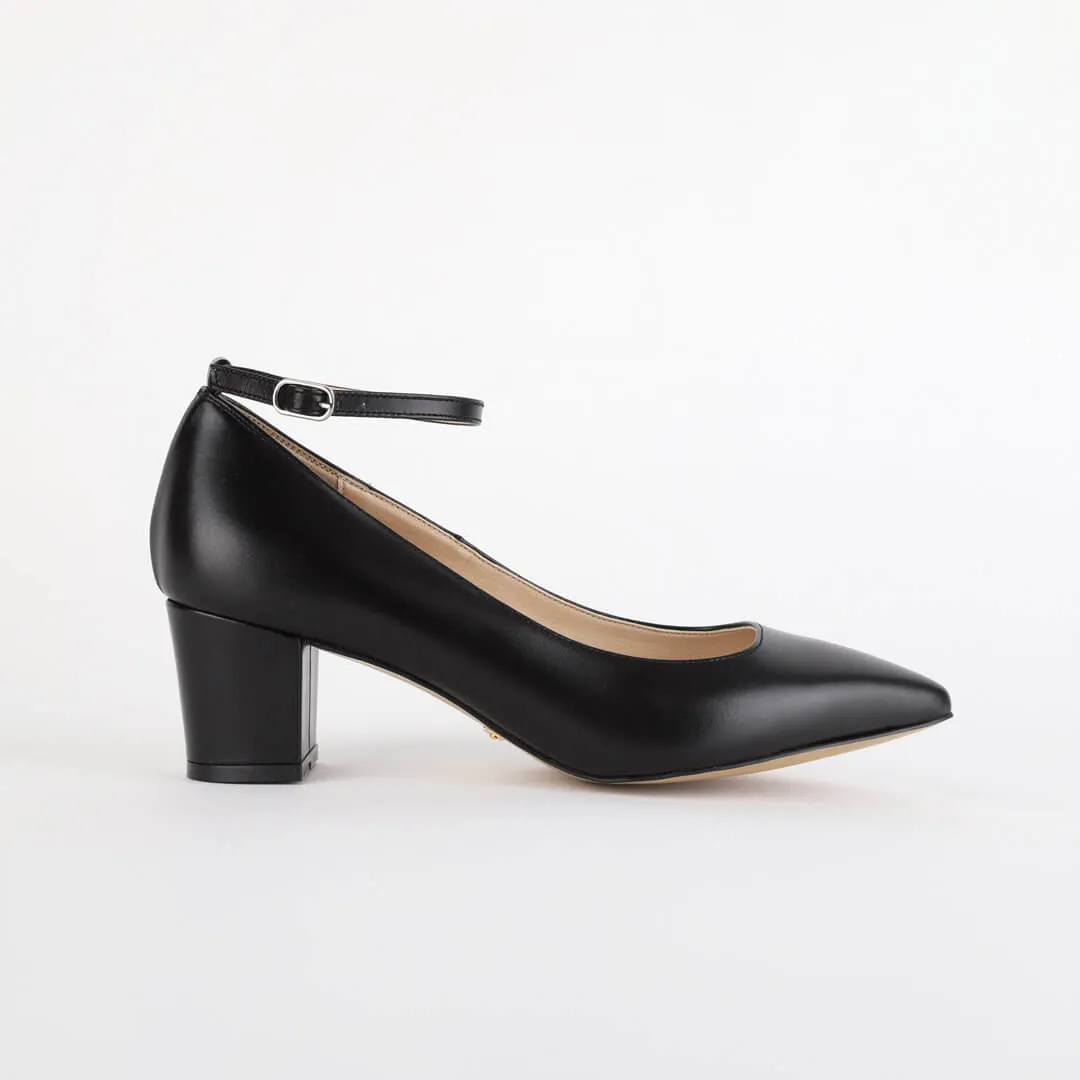 COURTNEY LEATHER - ankle strap pump