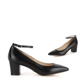 COURTNEY LEATHER - ankle strap pump