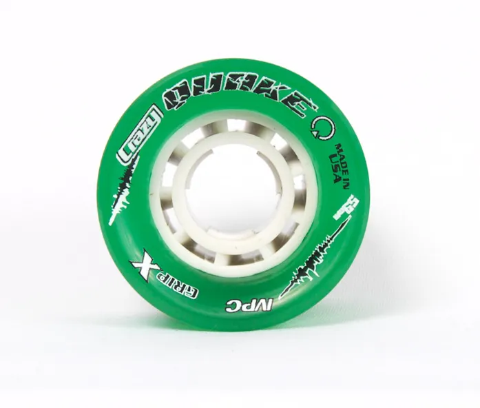 Crazy Skates Quake Wheels - Green 63mm x 36mm 96a