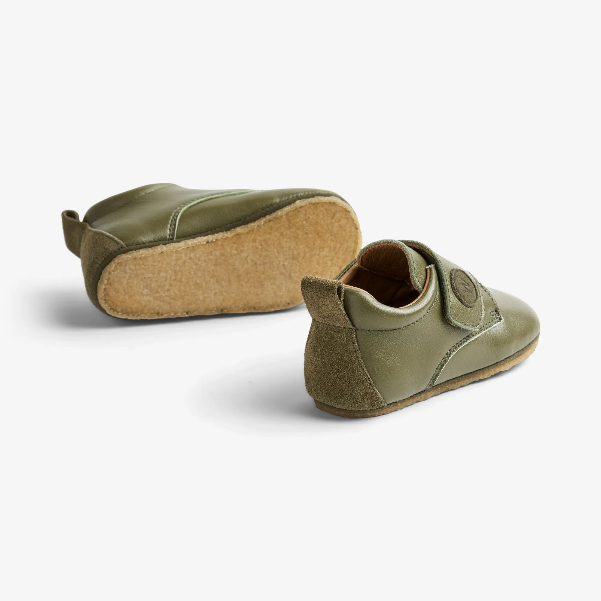 Dakota Leather Home Shoe | Baby - dark green